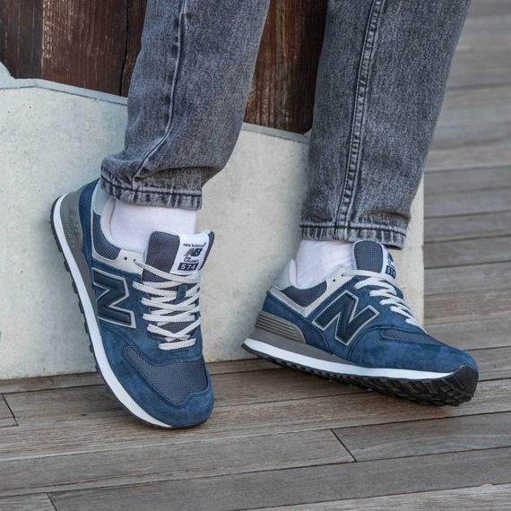 Кросівки демісезонні New Balance 574 колір синій | Зображення 4