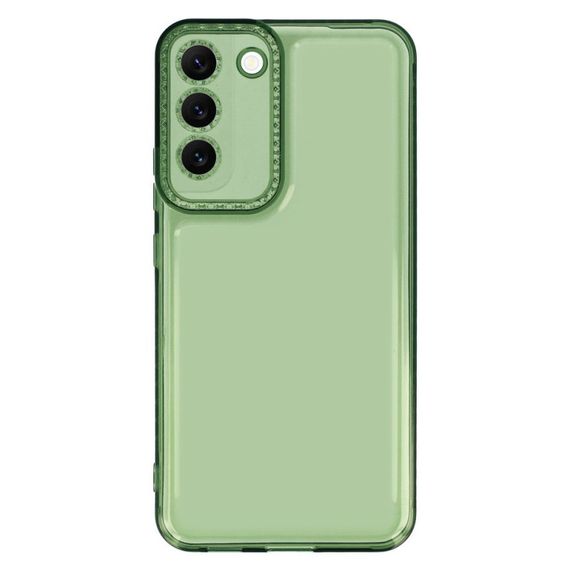 Чехол TPU Starfall Clear для Samsung Galaxy S22+ Зеленый | Зображення 3