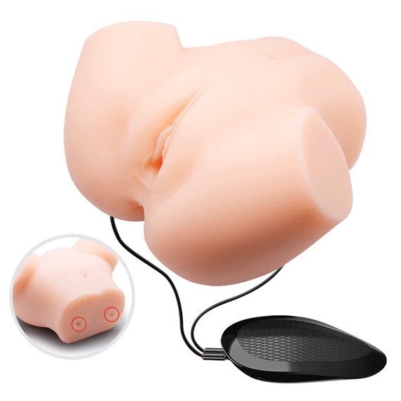 Мастурбатор з подвійною вібрацією і двома входами Crazy Bull-Veronica Dual Vagina and Anal, BM - 00900T72ZK Sex Aura | Зображення 6