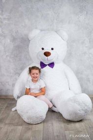Огромный мягкий мишка Yarokuz Уильям 250 см Белый