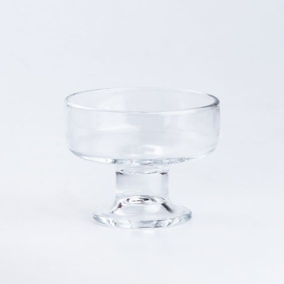 Креманки на ніжці скляні набір 6 штук по 190 мл прозорі креманки на ніжці | Зображення 1