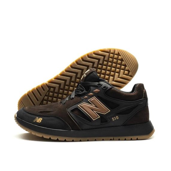 Кросівки шкіряні  New Balance коричневі | Зображення 1