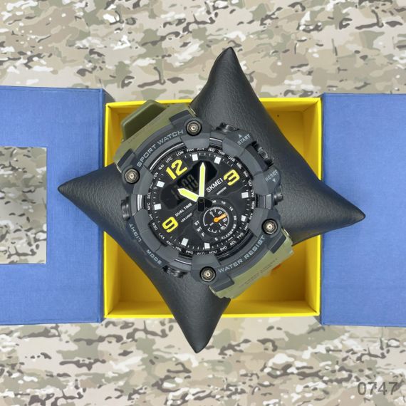 Чоловічий годинник Skmei 1637AG Army Green | Зображення 3