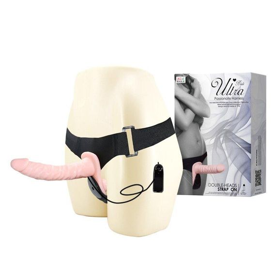 Страпон з двома насадками Ultra Passionate Harness BW-022049 Sex Aura | Зображення 1