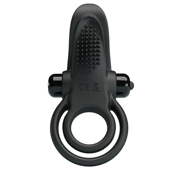 Ерекційне кільце - Pretty Love Vibrant Penis Ring Black Sex Aura | Зображення 9