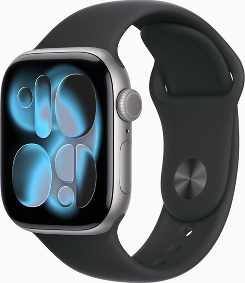 Смарт-годинник Apple Watch Series 11 GPS 42mm Space Grey Alu. Case w. Black S. Band - S/M (MEQW4) | Зображення 1