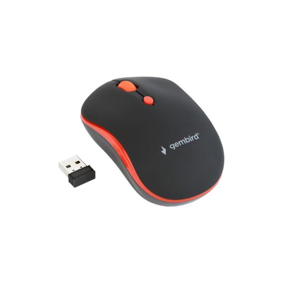 Мишка Gembird MUSW-4B-03-R Black+Red (MUSW-4B-03-R) | Зображення 1