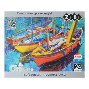 Пастель ZiBi ART Line -2 сухая художественная мягкая, 24 цветов (ZB.2494)