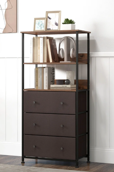 Стелаж Costway Skiff із текстильними ящиками в стилі Loft | Зображення 6