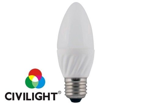 LED лампа CIVILIGHT (Сивилайт) 4W(325lm) C43 K2F35T4 ceramic