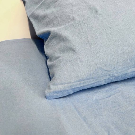 Простынь на резинке SoundSleep Delicacy фланель 90х200 см голубой (94287080) | Зображення 4