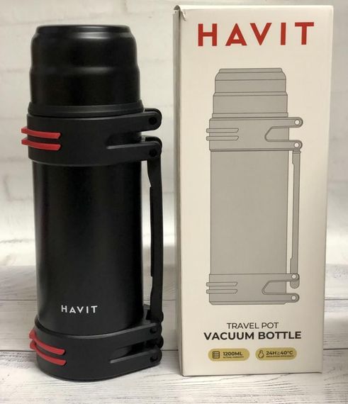 Термос 800мл чорний Havit HV-TM003 | Зображення 1