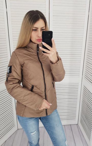 Жіноча демісезонна куртка, арт. 1008, кава | Зображення 3