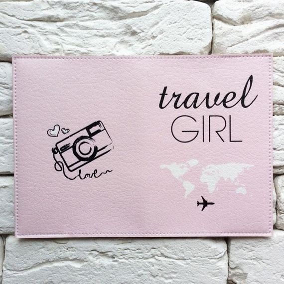Обкладинка для паспорта Travel girl 4 (рожевий) | Зображення 2