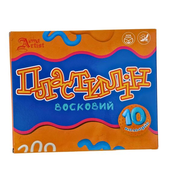 Набір пластиліну 10 кольорів Little Artist 832537 восковий зі стеком