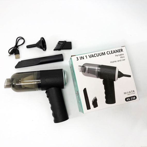 Автомобільний пилосос з потужним двигуном, Автопилосос для салону машини на акумуляторі SE-58 | Зображення 1