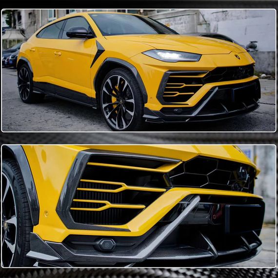 Накладки Flap на Передний Бампер (Dry Carbon) для Lamborghini Urus 2018- гг | Зображення 4