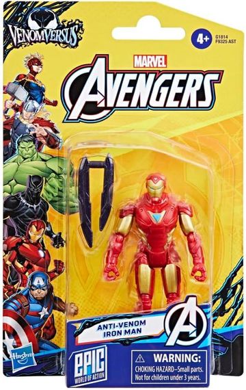 Игровая фигурка Железный человек 10 см Оригинал Marvel Anti-Venom Iron Man 4” Action Figure | Зображення 2