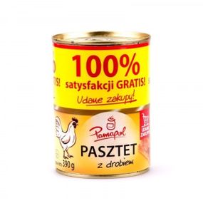 Паштет куриный Pamapol, 390 г (Польша)
