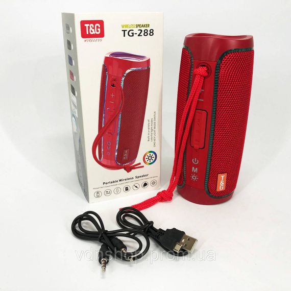 Светомузыкальная портативная колонка TG288, Портативная колонка с Bluetooth блютуз светящаяся IY-76 | Зображення 8