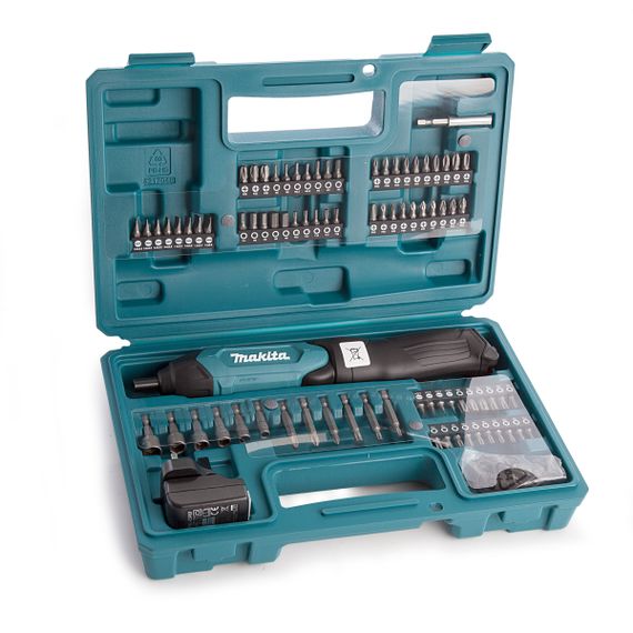 Отвертка аккумуляторная с набором бит Makita DF001DW (4 Нм, 1/4", 3.6 В, USB) | Зображення 3
