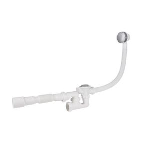 Сифон для ванни Lidz (WHI) 60 03 V002 01 з ревізією (вихід 50 мм)