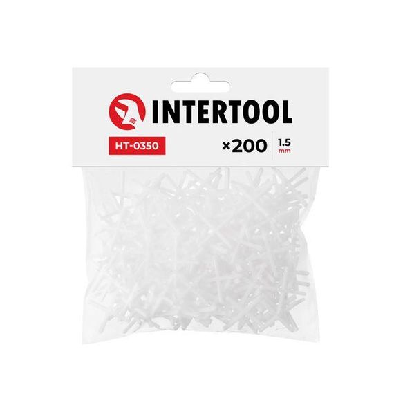 Набір дистанційних хрестиків для плитки 1.5 мм, 200 од. INTERTOOL HT-0350