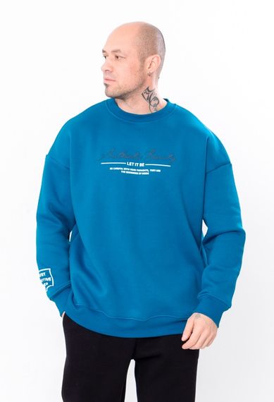 Світшот чоловічий (оверсайз) Носи своє 50 Бірюзовий (p-12989-145173) | Зображення 1