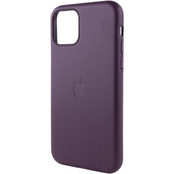 Шкіряний чохол Leather Case (AA Plus) для Apple iPhone 11 (6.1") Штучна шкіра, Dark Cherry | Зображення 3