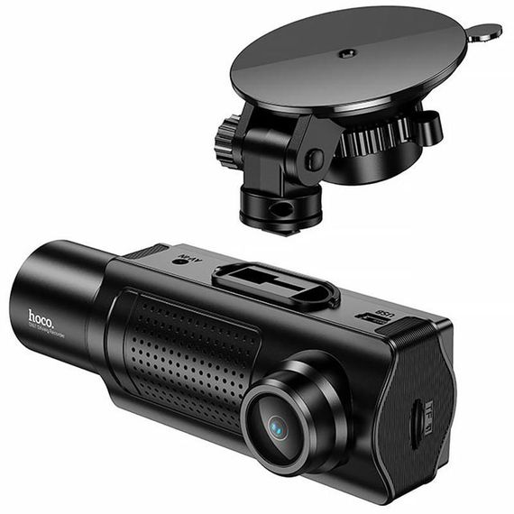Відеореєстратор Hoco DI61 3.16-inch display with rear camera (1280+720P) Black | Зображення 1