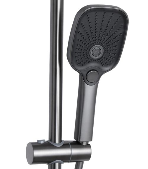 Душова система універсальна Qtap Gemini Gunmetal Black PVD з виливом QTGEM111GMB45688 | Зображення 6