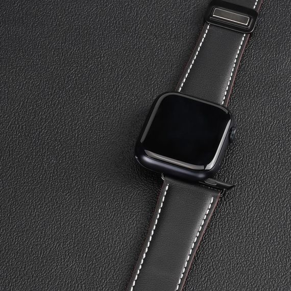 Ремінець Dux Ducis Genuine Leather для Apple Watch 38/40/41/42mm(ser.10) Black | Зображення 2
