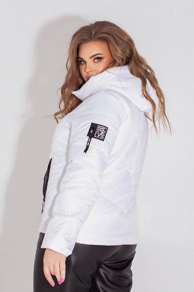 Жіноча демісезонна куртка, арт. 1008, білий | Зображення 1