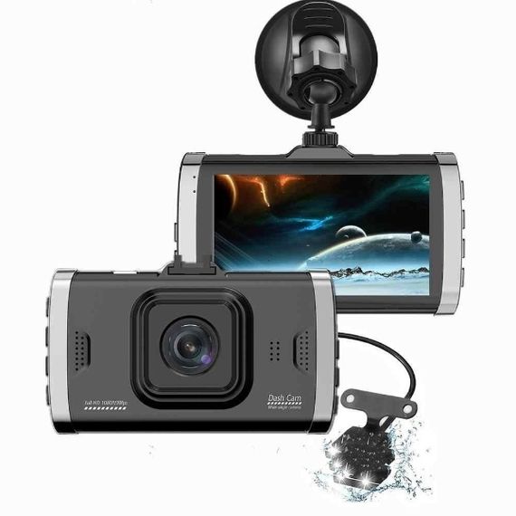 Видеорегистратор FullHD(1920x1080) с датчиком удара , G-Сенсор и 2 камеры T685G+  (T685G+_731) | Зображення 5