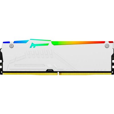 Модуль памяти для компьютера DDR5 128GB (4x32GB) 5600 MHz FURY Beast RGB White Kingston Fury (ex.HyperX) | Зображення 3