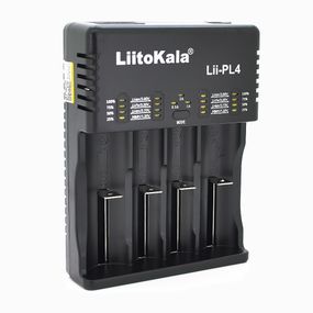ЗП універсальний Liitokala Lii-PL4, 4 канали, LCD дисплей, підтримує Li-ion, Ni-MH і Ni-Cd AA (R6), ААA (R03), AAAA, С (R14)