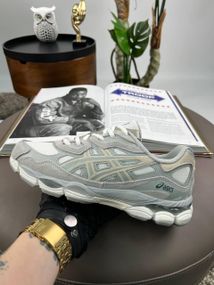 Чоловічі кросівки ASICS Gel-NYC Grey White (замша , текстиль) 44 28