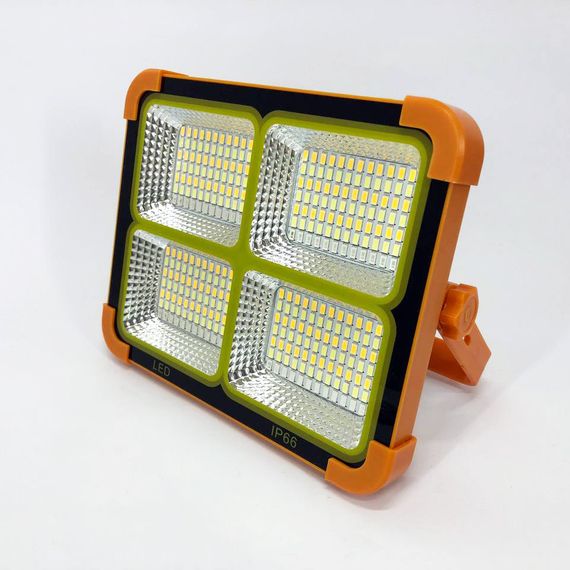Потужний ліхтар - прожектор із сонячною панеллю та функцією Power bank Solar LED light WR-188 12000 mAH | Зображення 6