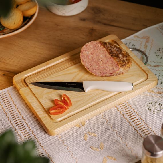 Обробна дерев'яна дошка прямокутна 30×20 см ясен C5W200300 | Зображення 2