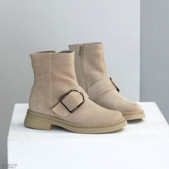 Стильні замшеві черевики з утеплювачем низький хід | Зображення 3