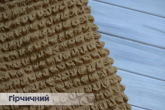 Чохол на кутовий диван гірчичний | Зображення 1