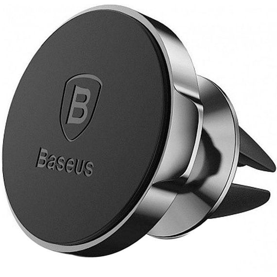 Держатель Baseus Small Ears Series Magnetic Suction Bracket (Air outlet type) (SUER-A01) Black | Зображення 1