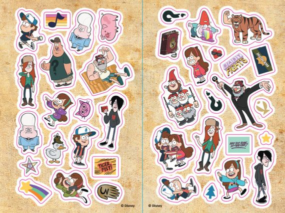 Дитяча розмальовка з наклейками. Герої: Дісней, Гравіті Фолз, Хатина Чудес 1271015 укр. мовою | Зображення 1