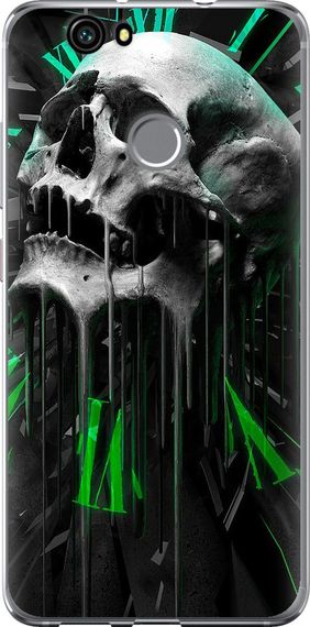 Чехол на Huawei Nova Череп-часы "4100u-439-17620"