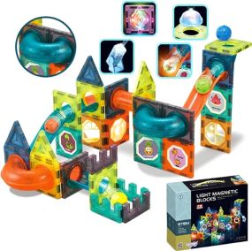 Магнітний конструктор Woopie Light Magnetic Blocks G025/110 деталей