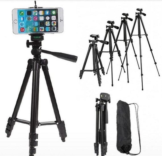 Штатив для фотоаппарата трипод 3120A + чехол Чёрный