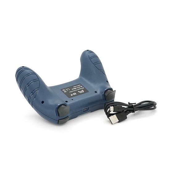 Геймпад Brazzers S8-P бездротовий для PS4 Wireless DOUBLE-motor vibration 4, роз'єм для навушників, LED light bar, Dark blue, | Зображення 4