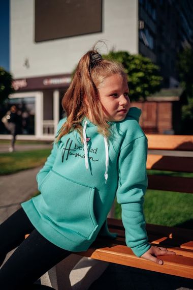 Худі для дівчинки Носи своє 122 Ментоловий (p-5277-84606) | Зображення 3