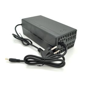 Зарядка для АКБ Li-ion 48V8A (54.6V), 13S, шт. 5.5x2.5, с индикацией, BOX