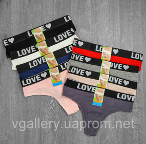 Женские трусики Love, женские трусики Лове, хлопковые женские трусики Премиум качества Темно-синий